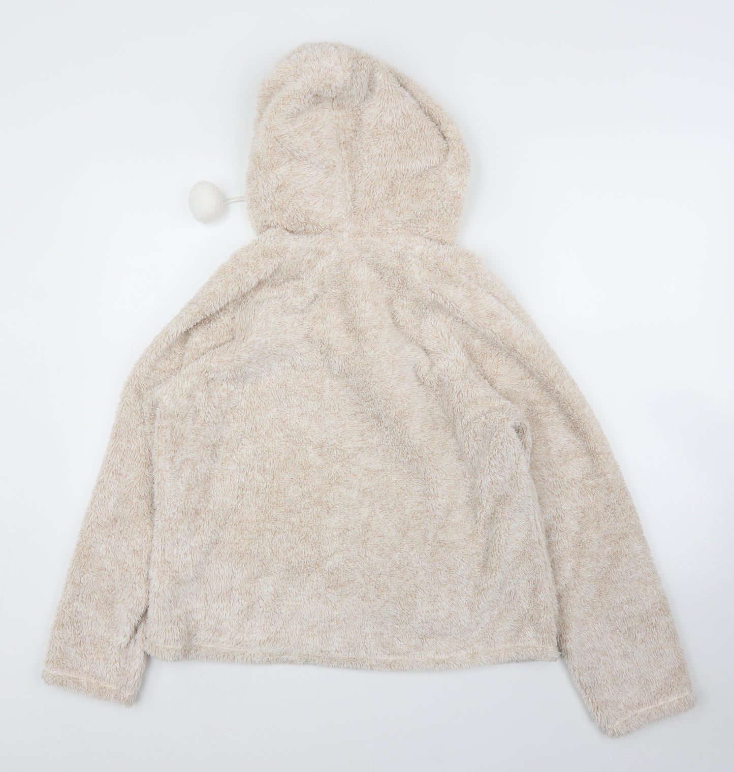 M&S Womens Pink  Fleece Pullover Hoodie Size 12