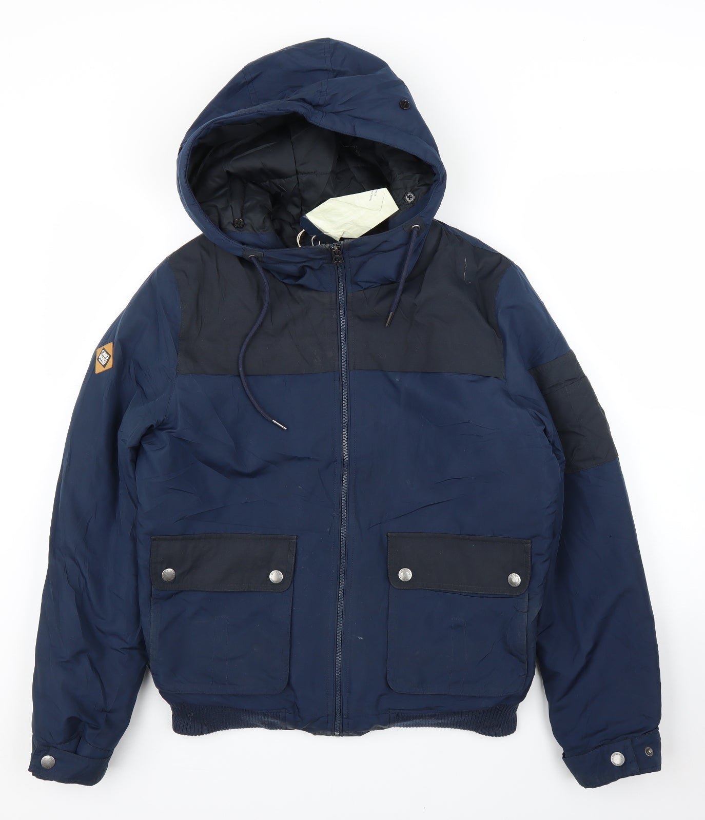 JACK & JONES Mens Blue   Parka Coat Size M