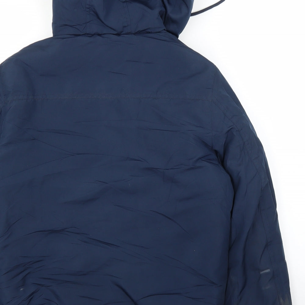 JACK & JONES Mens Blue   Parka Coat Size M