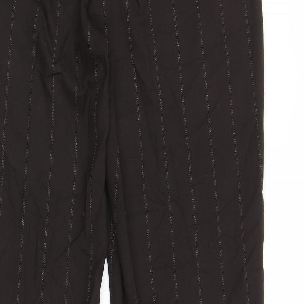 NEXT Womens Brown Striped  Trousers  Size 12 L29 in