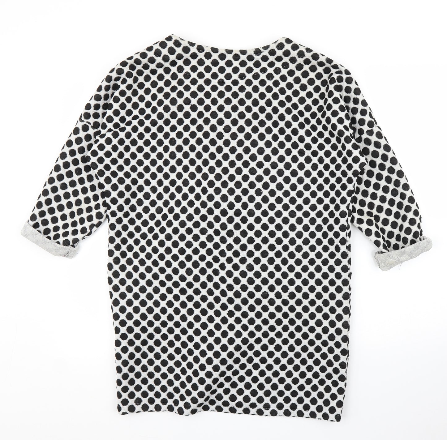 Preworn Womens Black Polka Dot  Cardigan Jumper Size M