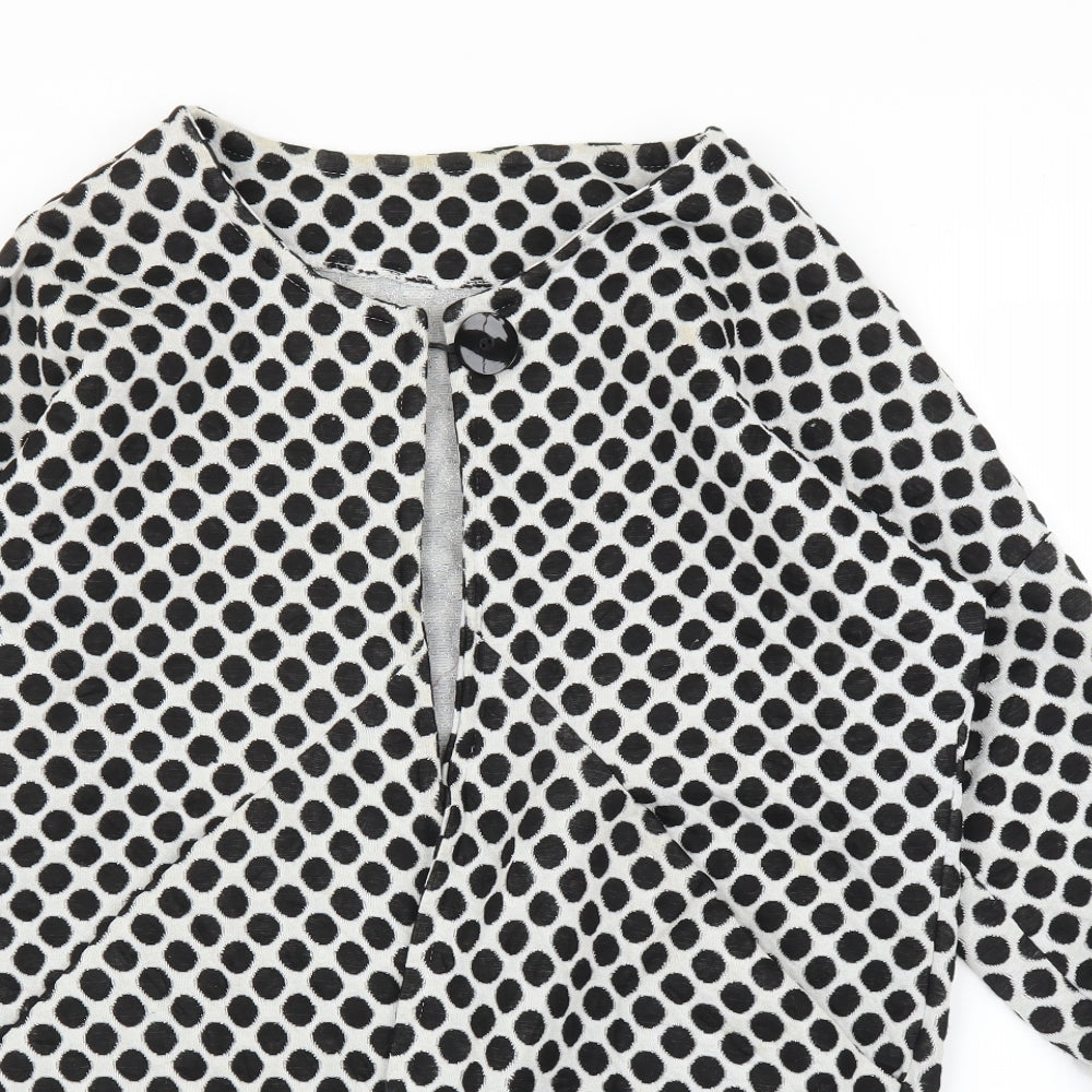 Preworn Womens Black Polka Dot  Cardigan Jumper Size M