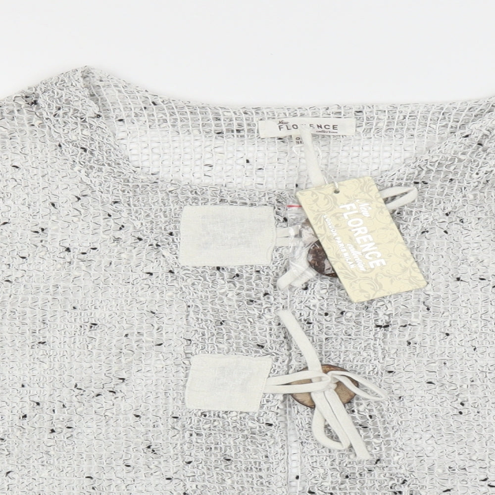 Florence Womens Grey   Cardigan Jumper One Size