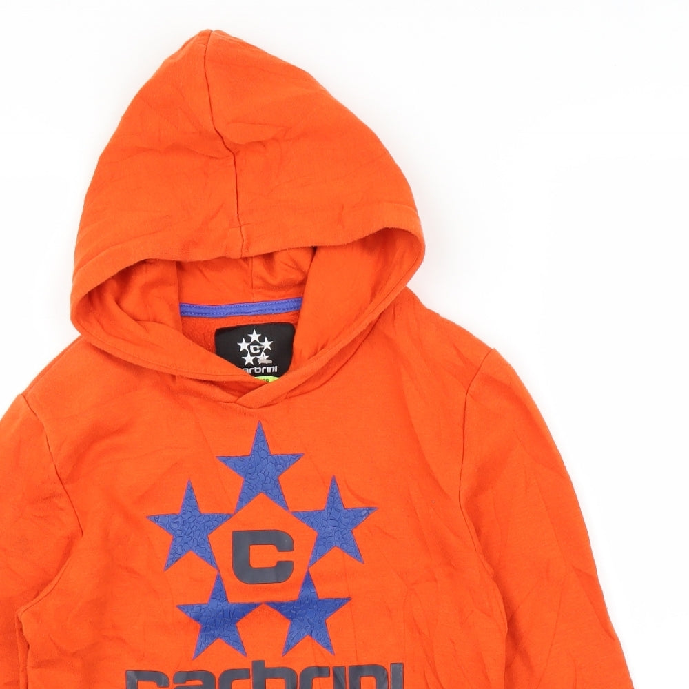 Carbrini Boys Orange   Pullover Hoodie Size 9 Years