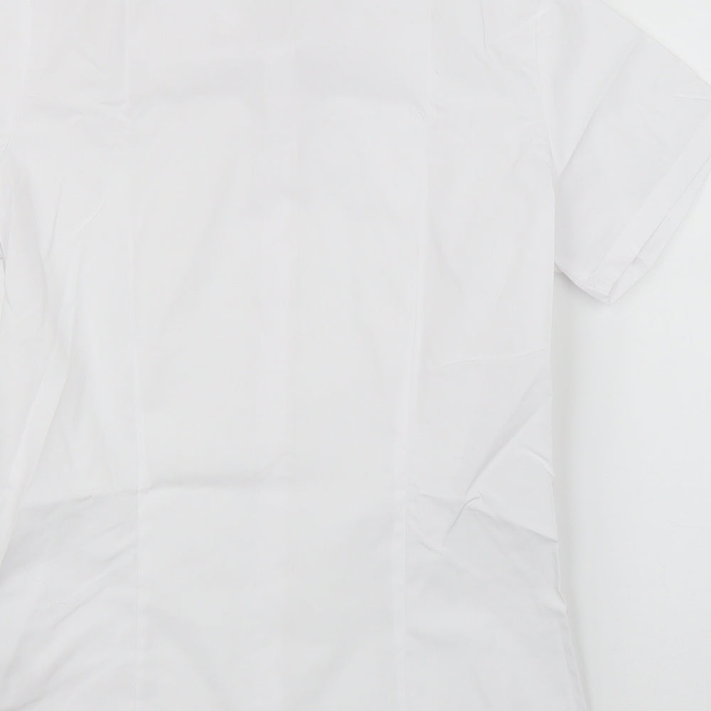 George Girls White   Basic Button-Up Size 13-14 Years