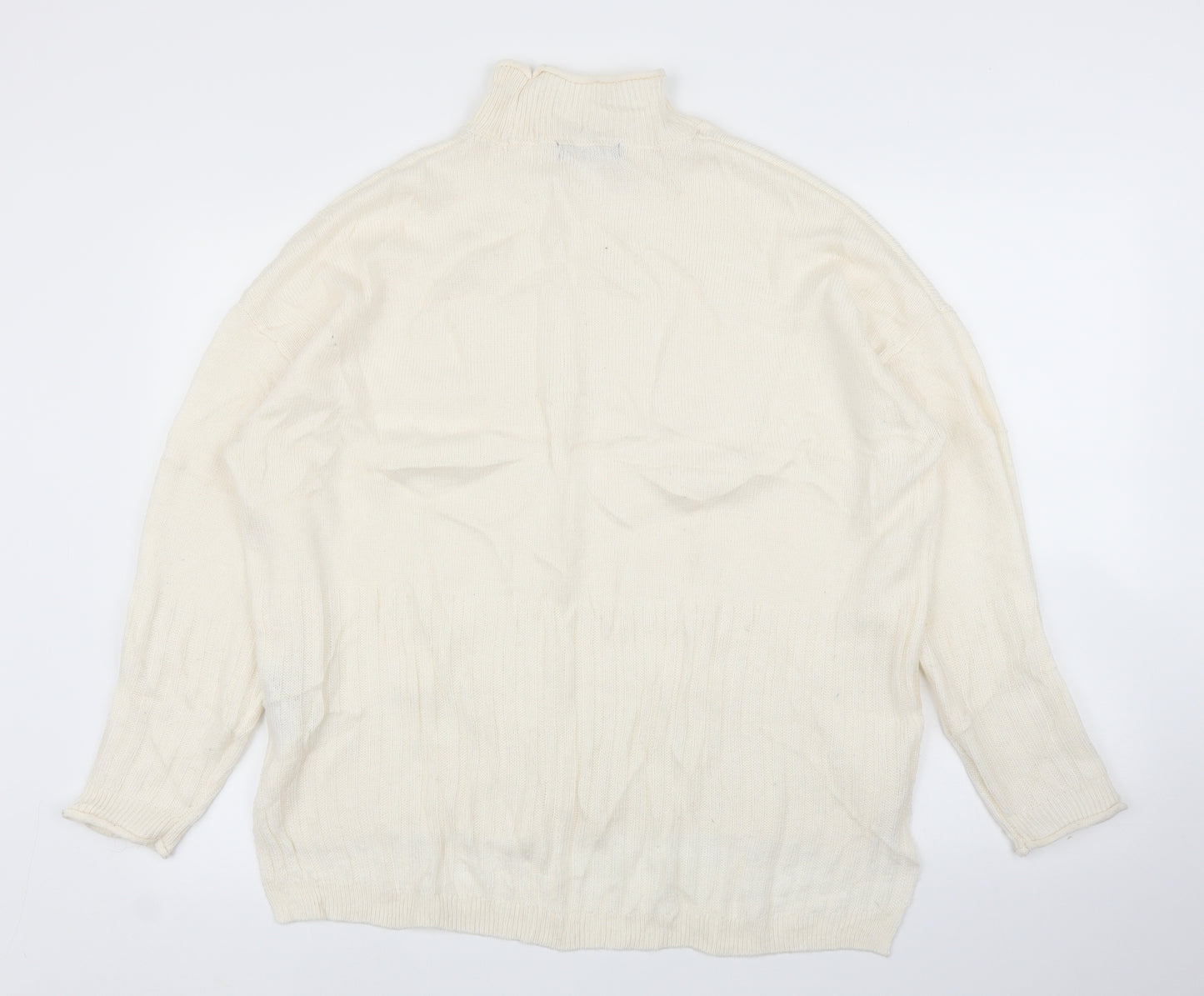 M&S Womens Ivory   Pullover Jumper Size L