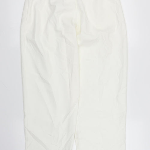 Nasty Gal Womens Ivory   Trousers  Size 6 L29 in