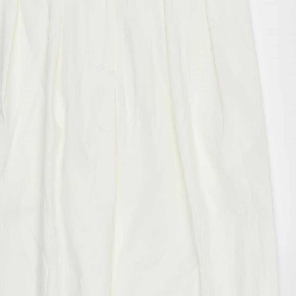 Nasty Gal Womens Ivory   Trousers  Size 6 L29 in