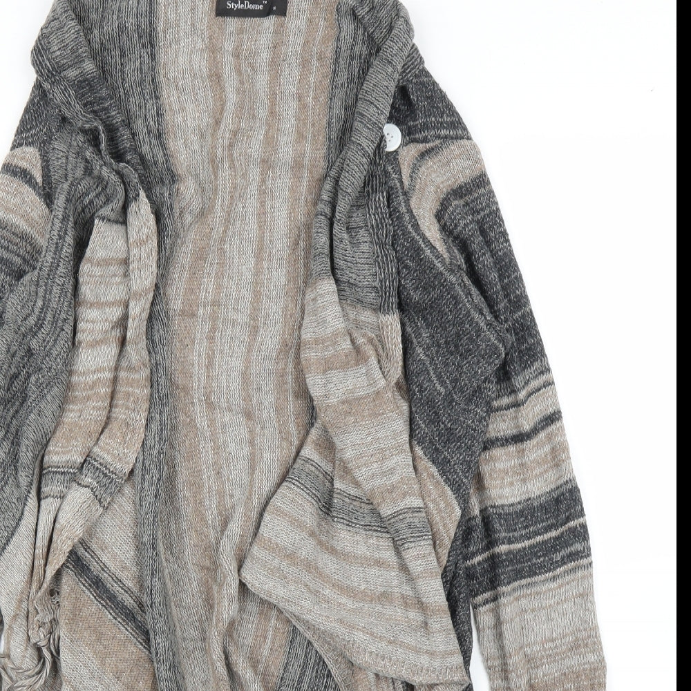 Style Dome Womens Grey   Cardigan Jumper Size S