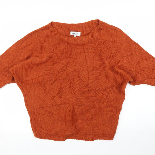Isabell D Womens Orange   Pullover Jumper Size M