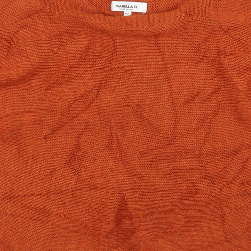 Isabell D Womens Orange   Pullover Jumper Size M