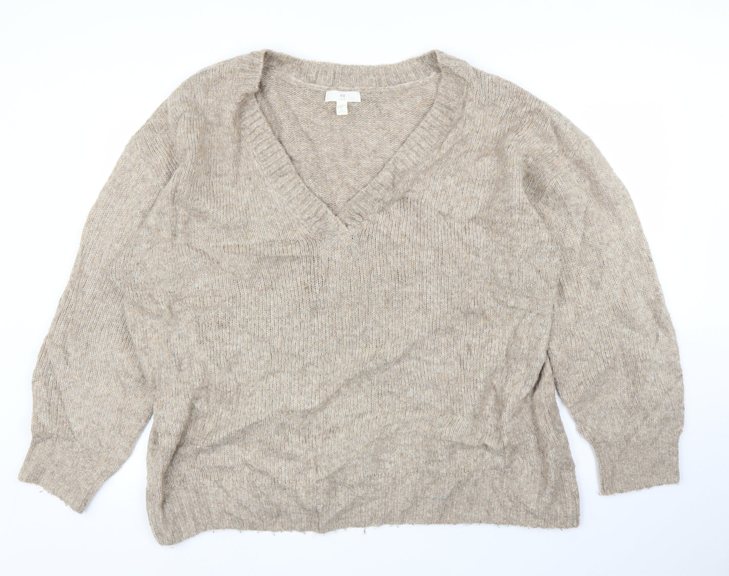 H&M Womens Brown   Pullover Jumper Size XL