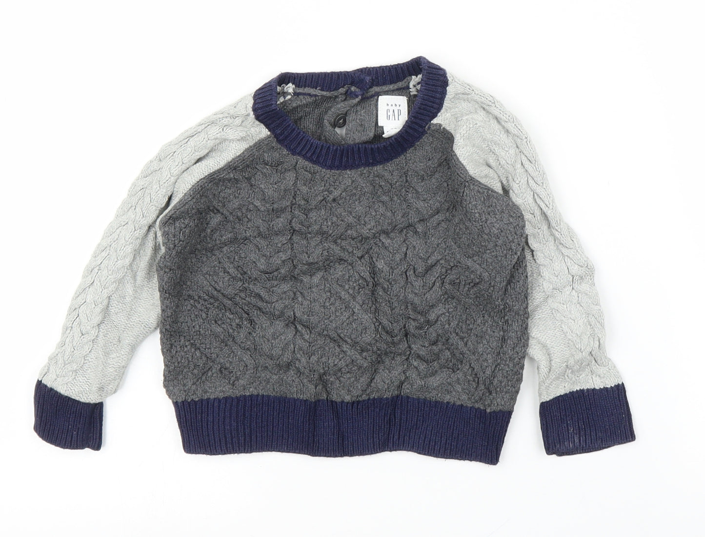 Gap Boys Grey   Pullover Jumper Size 12-18 Months