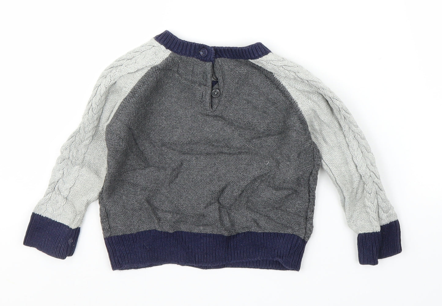 Gap Boys Grey   Pullover Jumper Size 12-18 Months