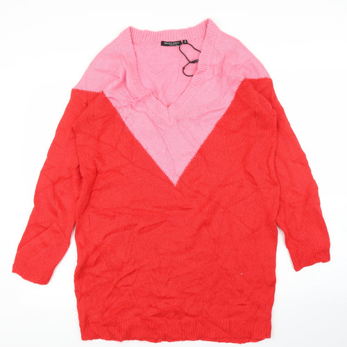 Brave Soul Womens Red   Pullover Jumper Size 14