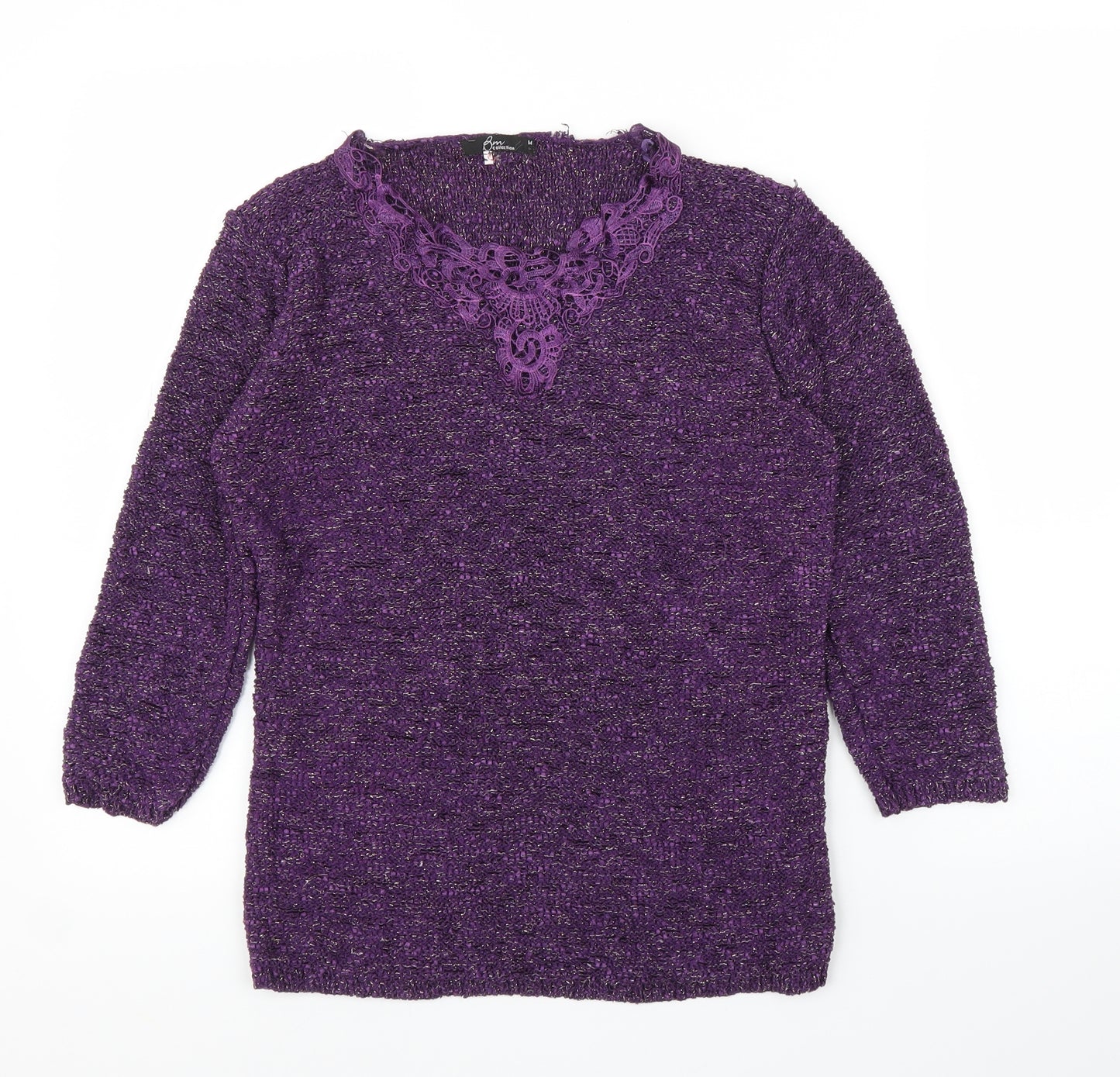BM Womens Purple   Pullover Jumper Size M
