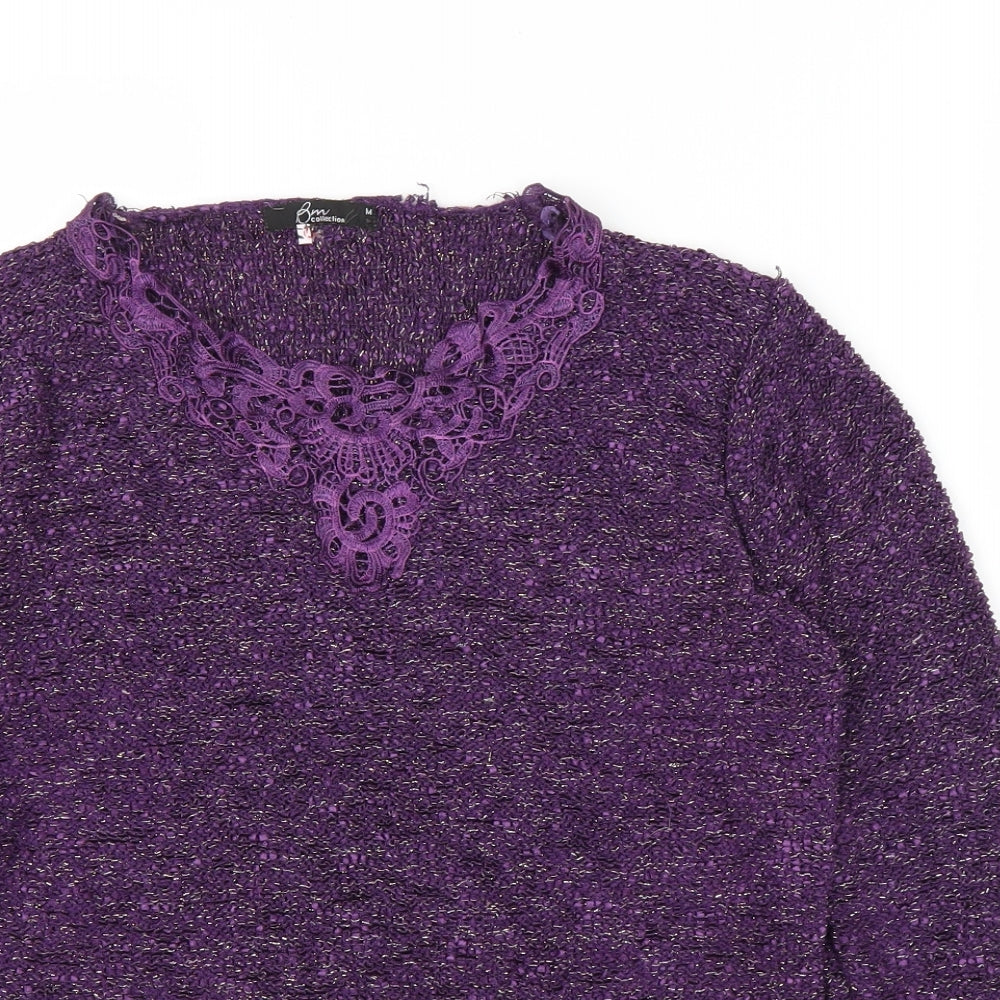 BM Womens Purple   Pullover Jumper Size M