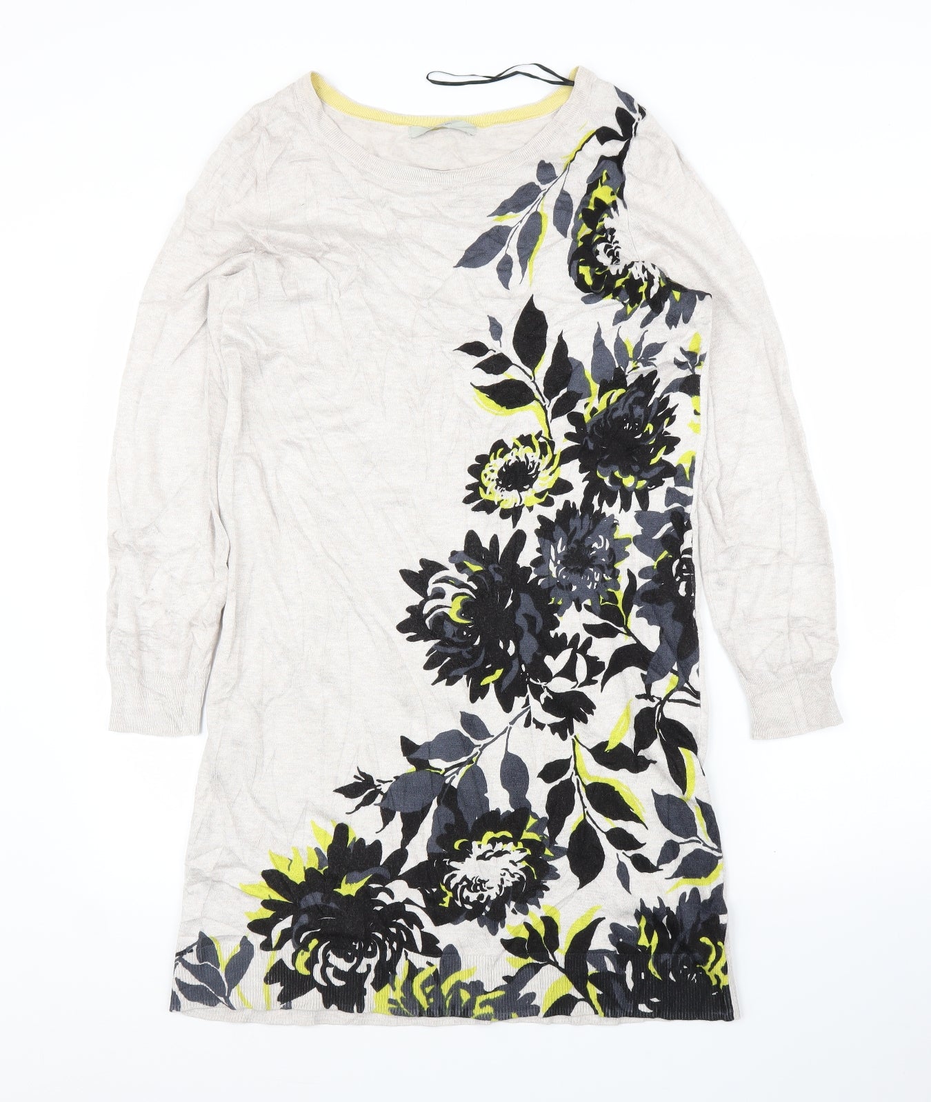 George Womens Beige Floral  Tunic Blouse Size 14