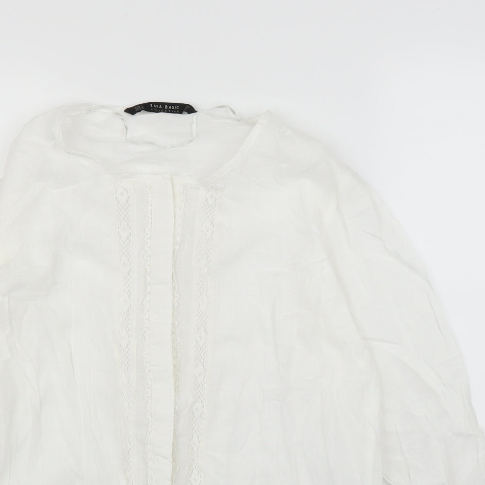 Zara Womens White   Basic Blouse Size S