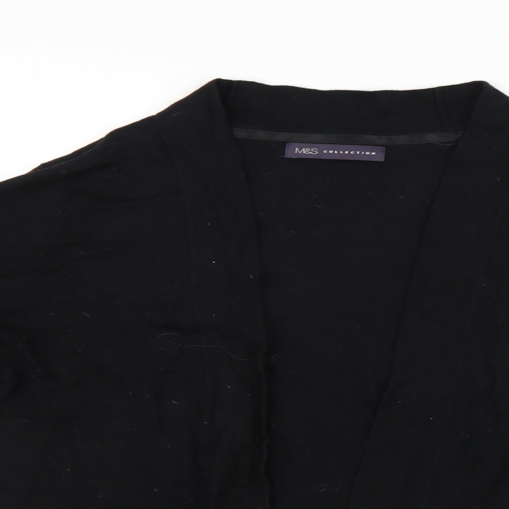 Marks and Spencer Womens Black   Cardigan Jumper Size 10