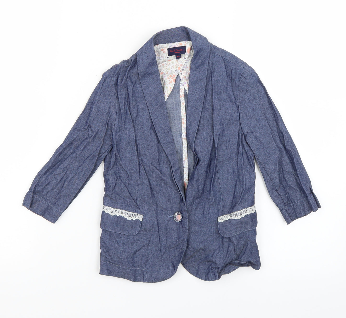 Paul Smith Girls Blue   Basic Jacket Blazer Size 6 Years