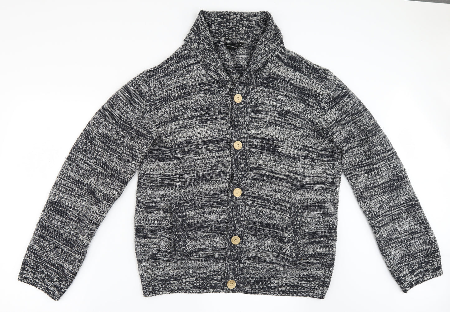 Primark Mens Grey   Henley Jumper Size L