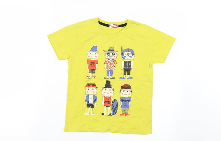 Dpam Boys Yellow   Basic T-Shirt Size 6 Years