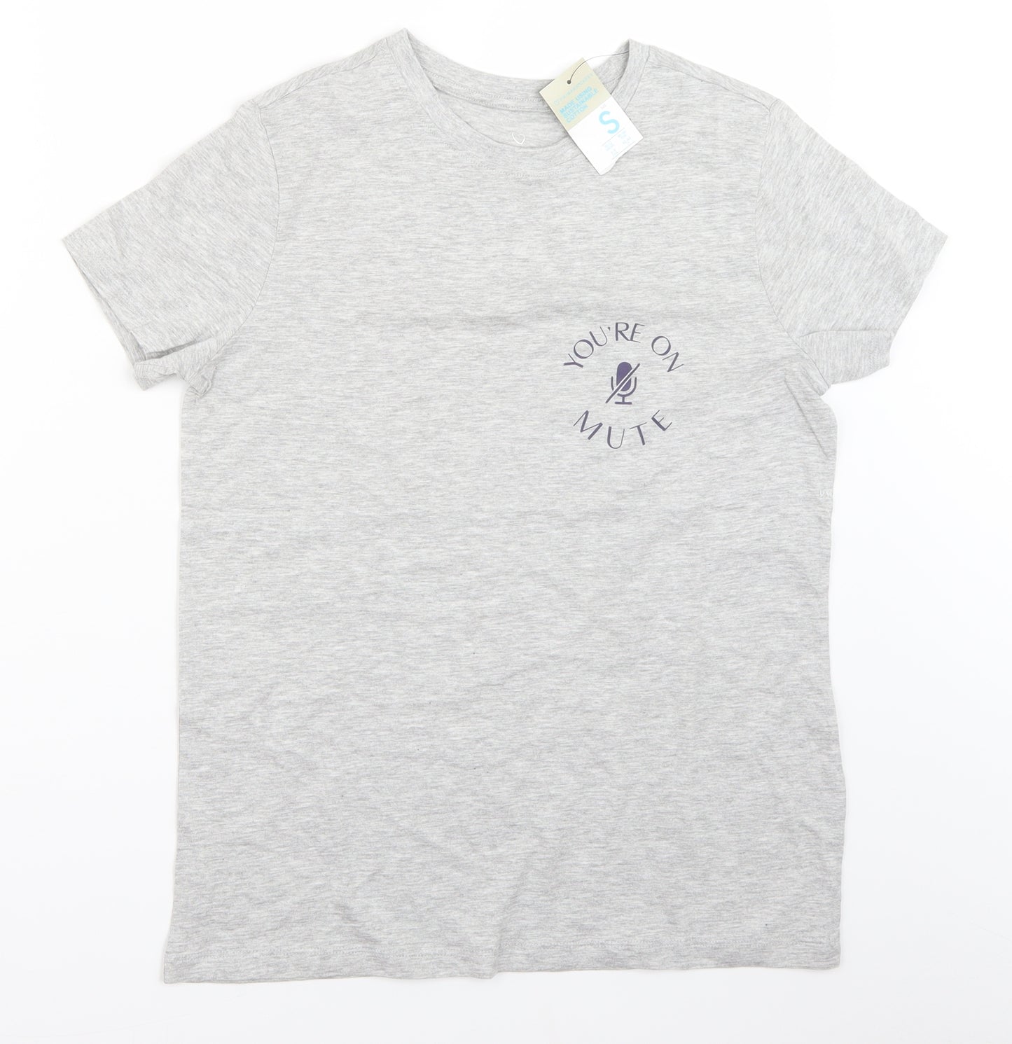 Primark Womens Grey   Basic T-Shirt Size S