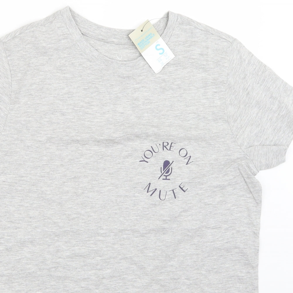 Primark Womens Grey   Basic T-Shirt Size S