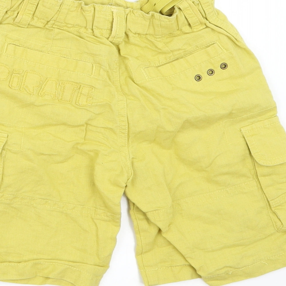 Dpam Boys Yellow   Cargo Shorts Size 5 Years