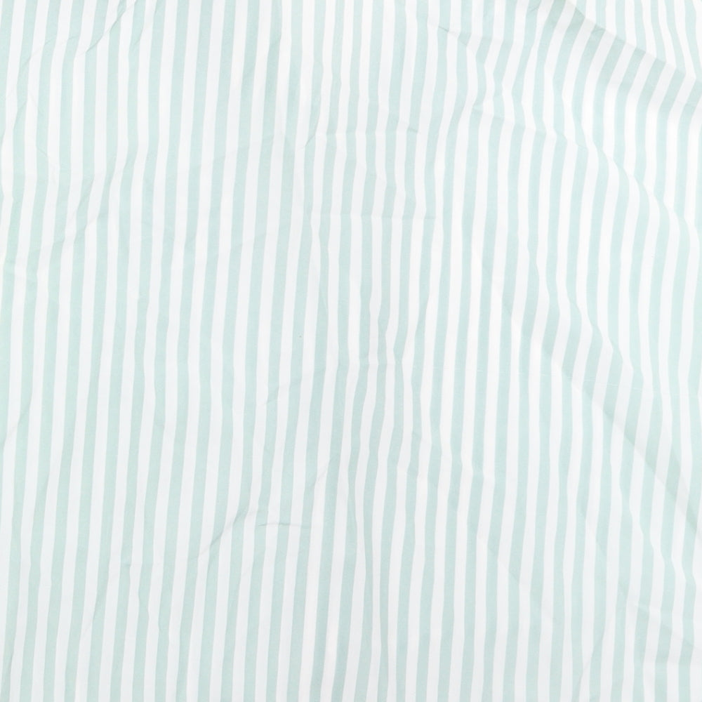 Preworn Womens Green Striped  Basic Button-Up Size 18