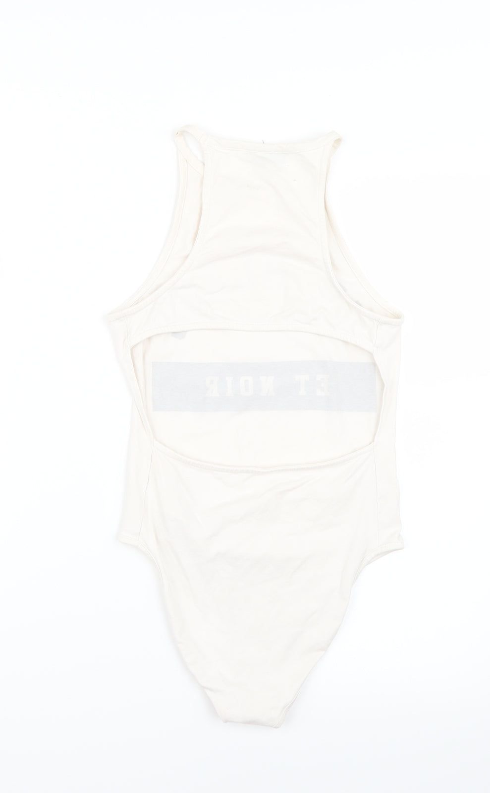 Topshop Womens White   Bodysuit One-Piece Size 8