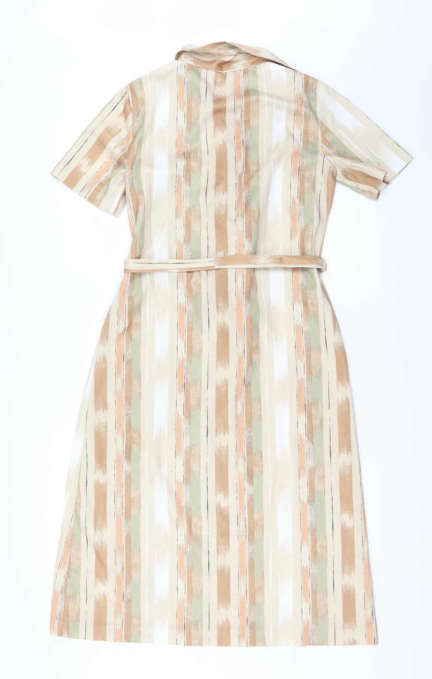Preworn Womens Multicoloured Striped  Shirt Dress  Size 14