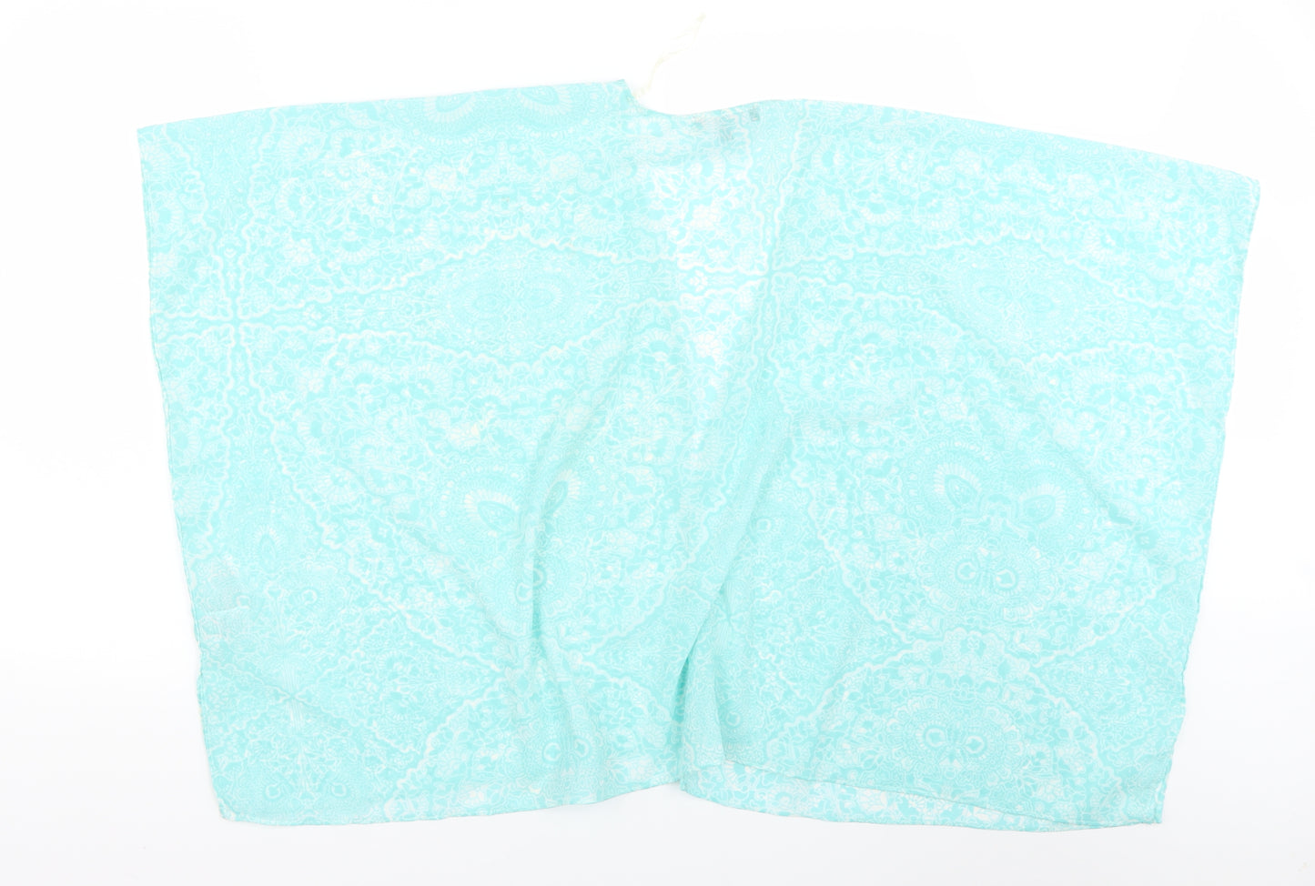 New Look Womens Blue Floral  Wrap Jumper Size M