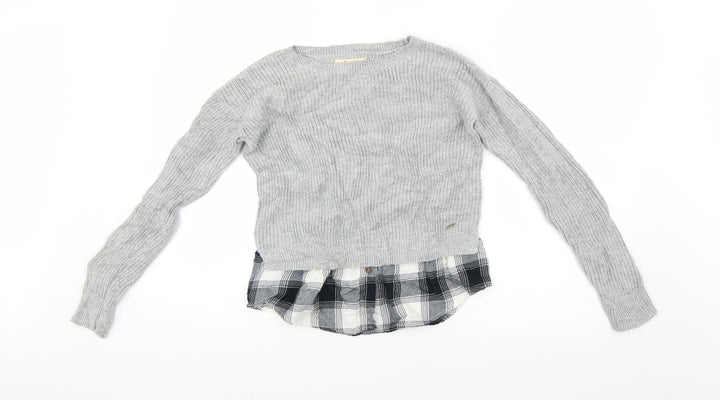 Hollister Womens Grey Basic Blouse Size XS