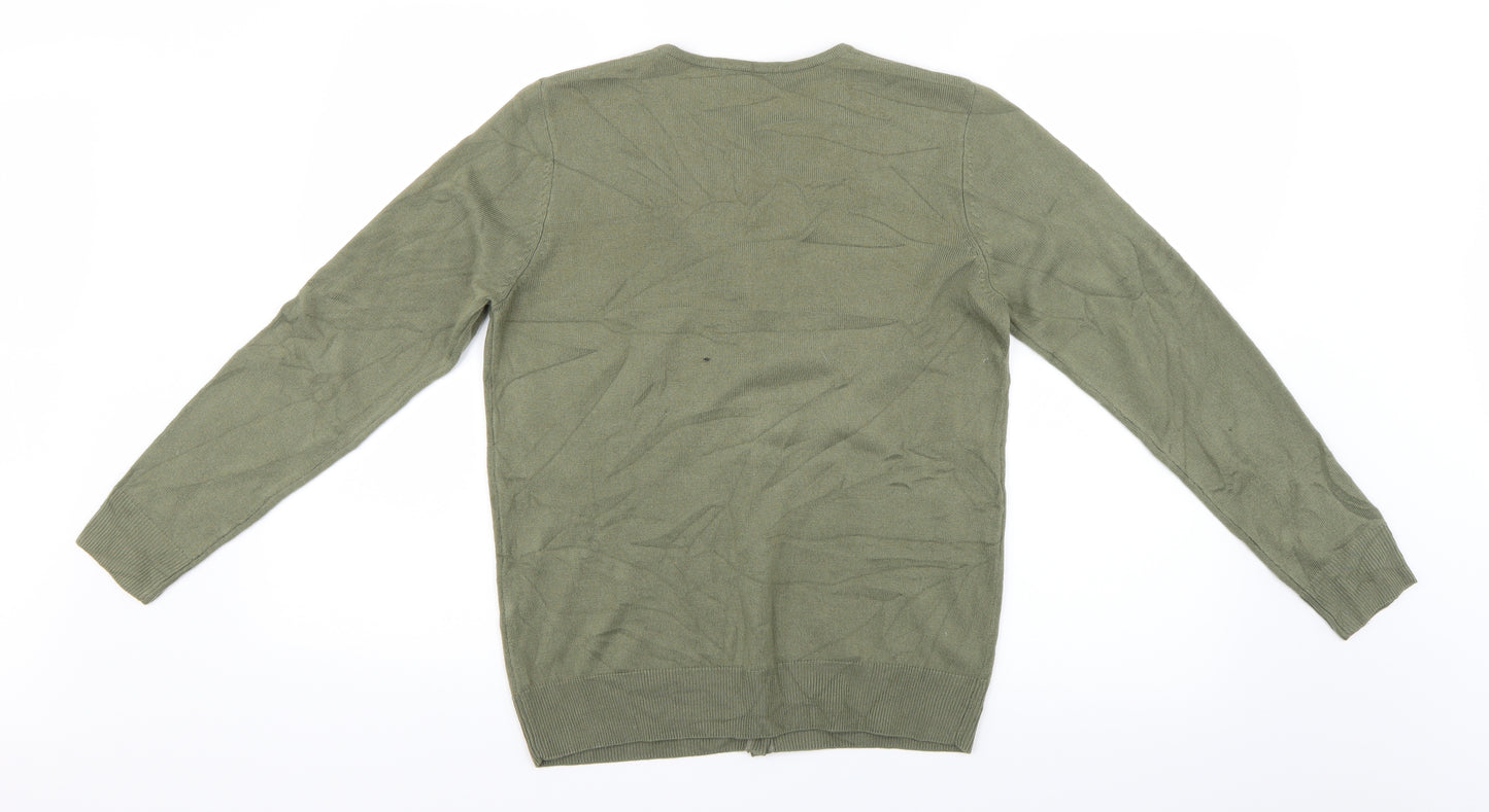 Marks and Spencer Womens Green   Cardigan Jumper Size 10