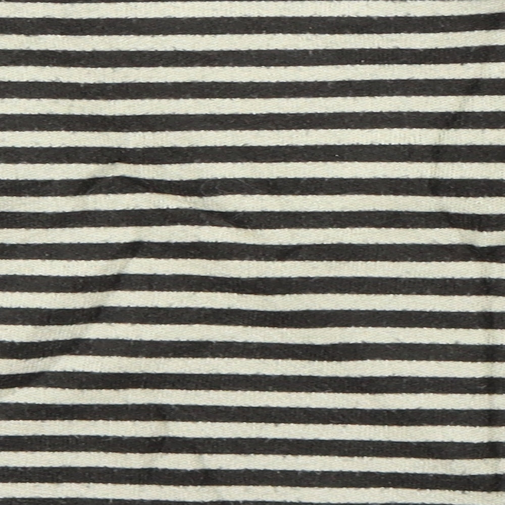 Zara Boys Ivory Striped  Pullover Jumper Size 4-5 Years