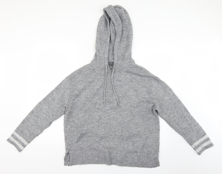 Primark Womens Grey Pullover Hoodie Size M