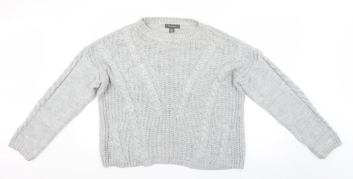 Primark Womens Grey   Pullover Jumper Size L
