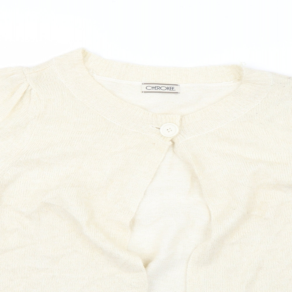 Cherokee Womens Ivory   Cardigan Jumper Size 18