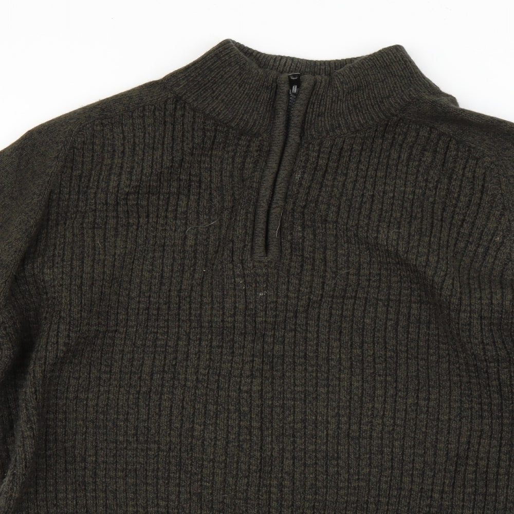 TU Mens Green   Full Zip Jumper Size M