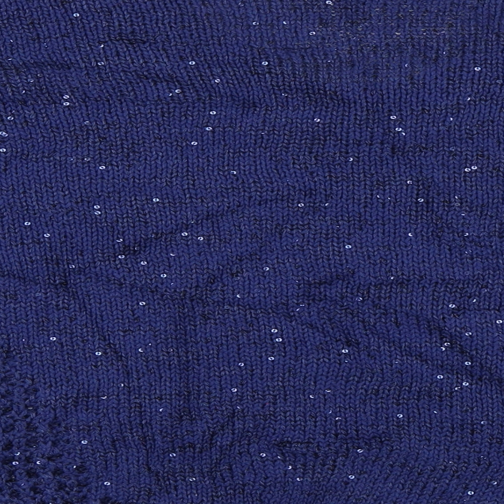 Marks and Spencer Womens Blue   Henley Jumper Size 22