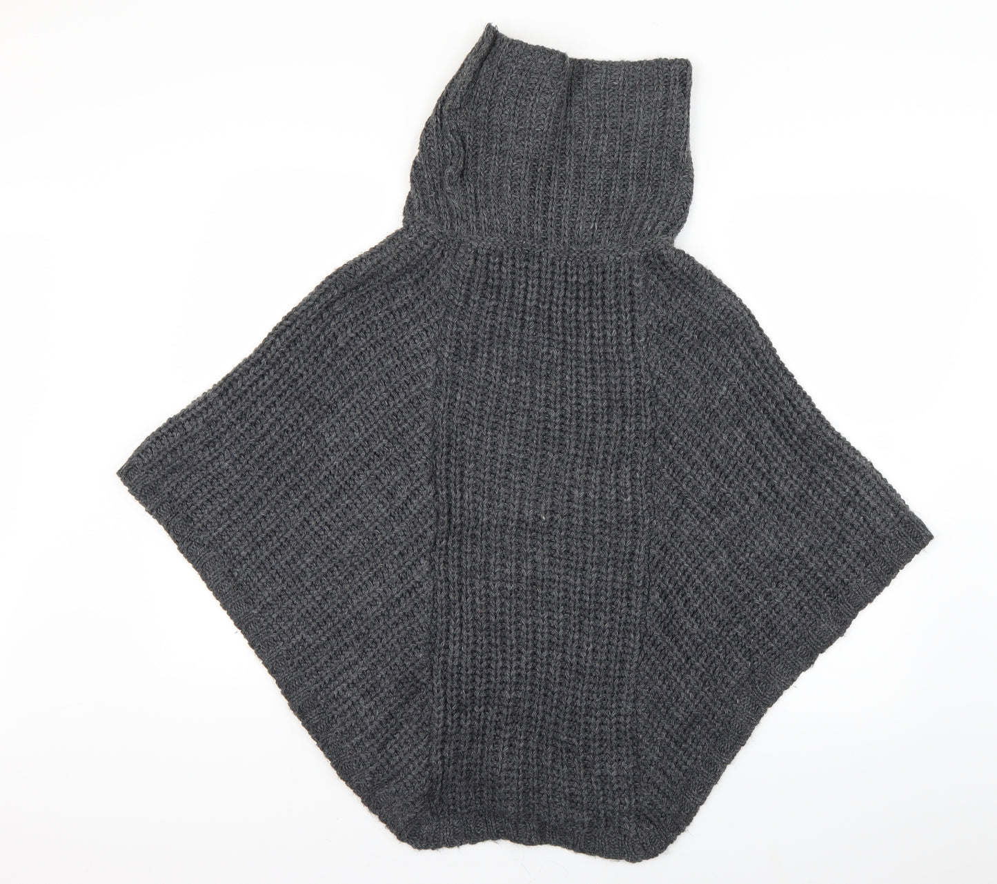 asbpry Womens Grey    Poncho One Size