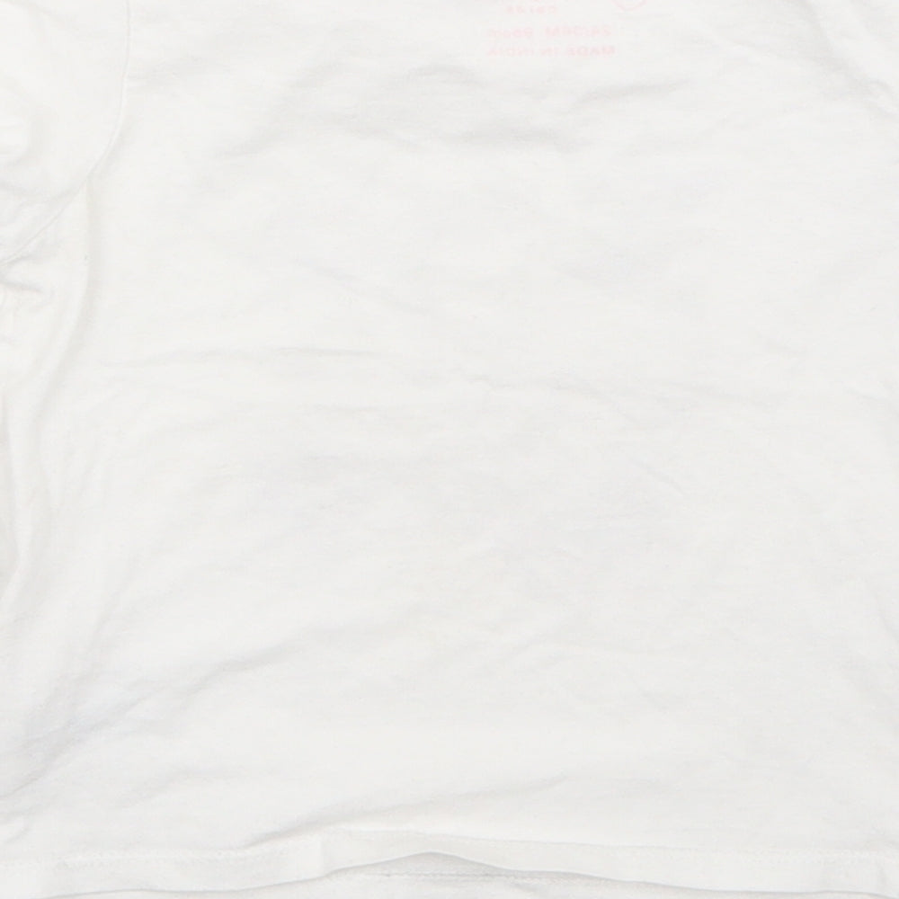 Primark Girls White   Basic T-Shirt Size 2-3 Years