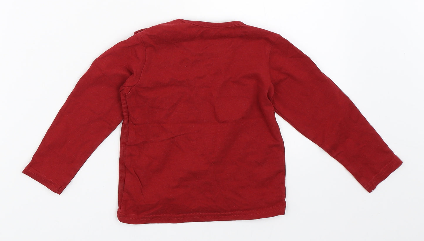 TU Boys Red   Basic T-Shirt Size 12-18 Months