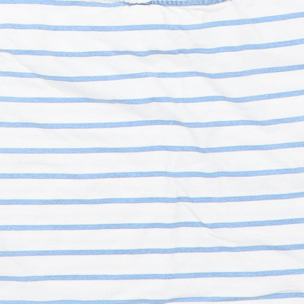 H&M Boys White Striped  Basic T-Shirt Size 18-24 Months