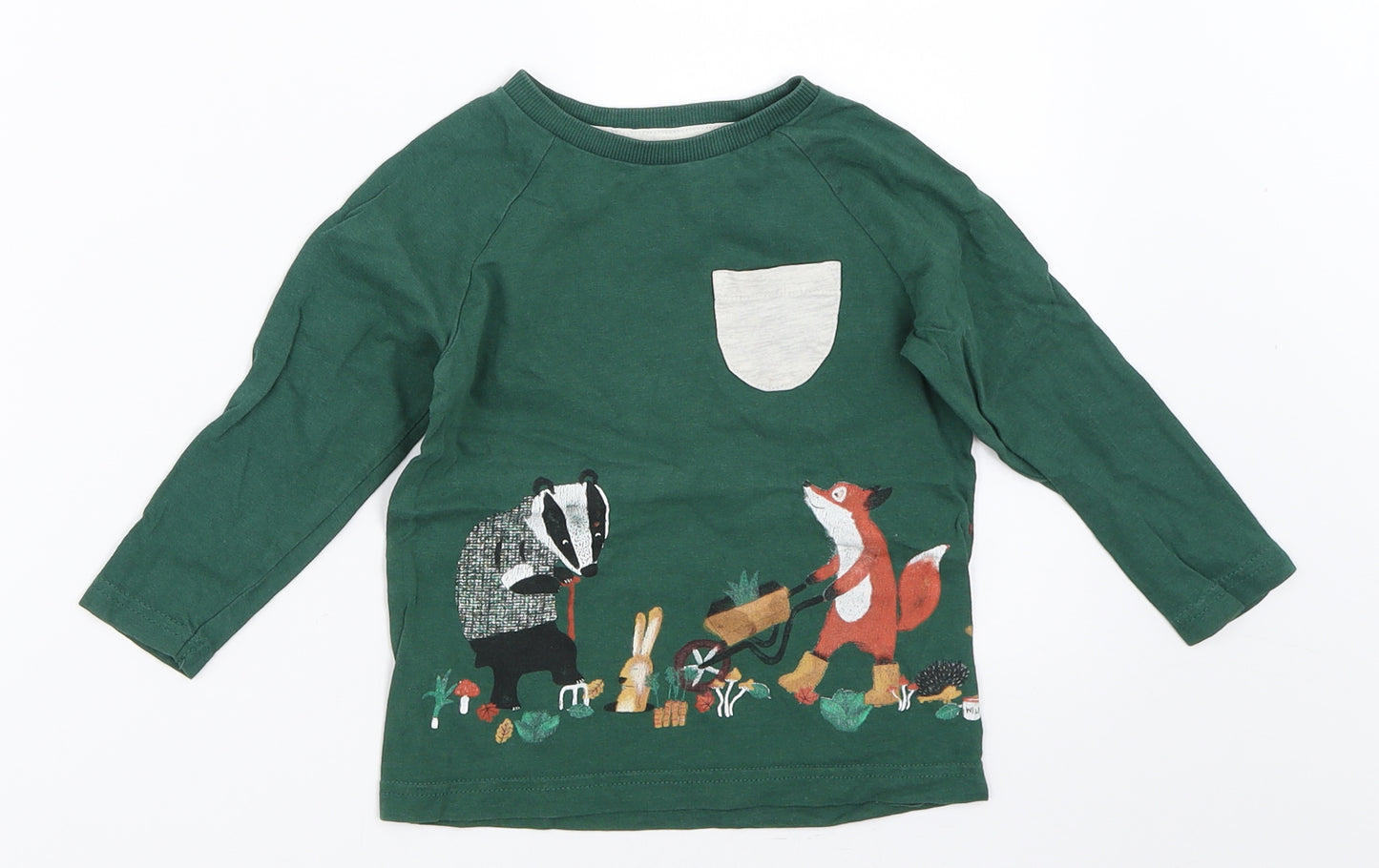 TU Boys Green   Basic T-Shirt Size 12-18 Months