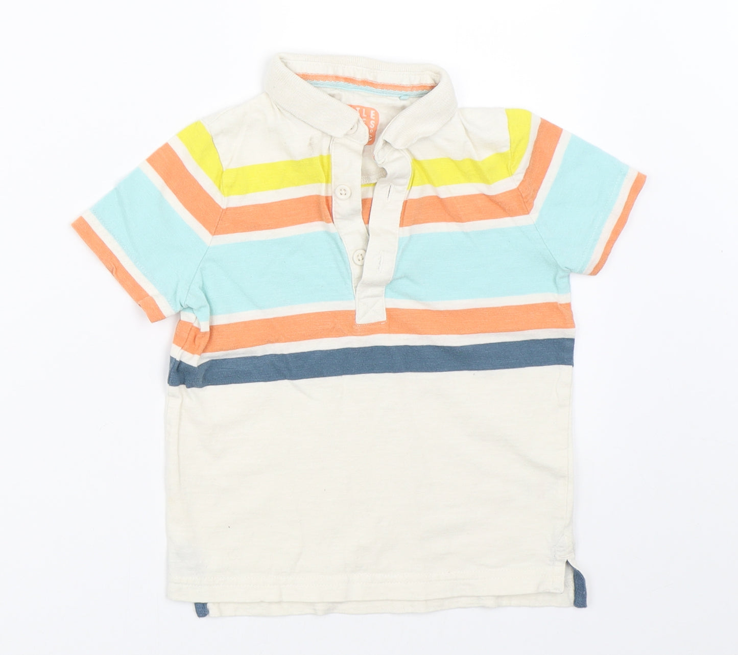 TU Boys Beige   Basic Polo Size 2-3 Years