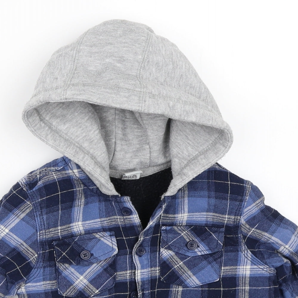 TU Boys Blue Check  Shirt Jacket Jacket Size 12-18 Months