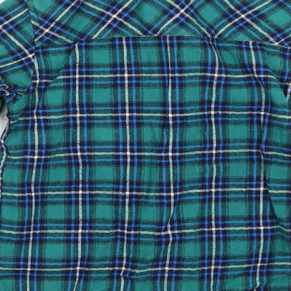 TU Boys Green Check  Basic Button-Up Size 2-3 Years